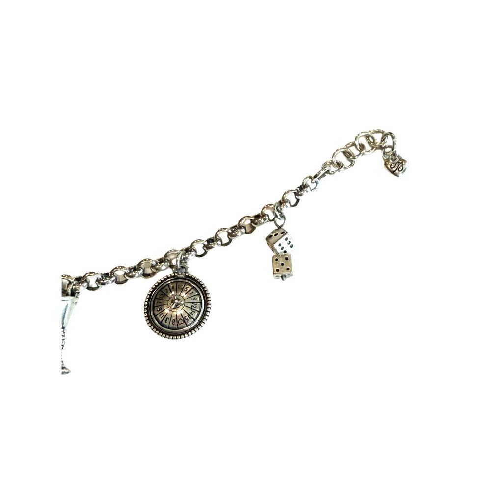 Brighton Viva Las Vegas silver charm bracelet EUC - Picture 3 of 5